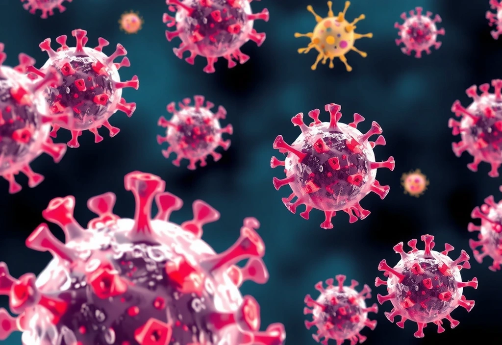 Ilustrație microscopică a celulelor imunitare